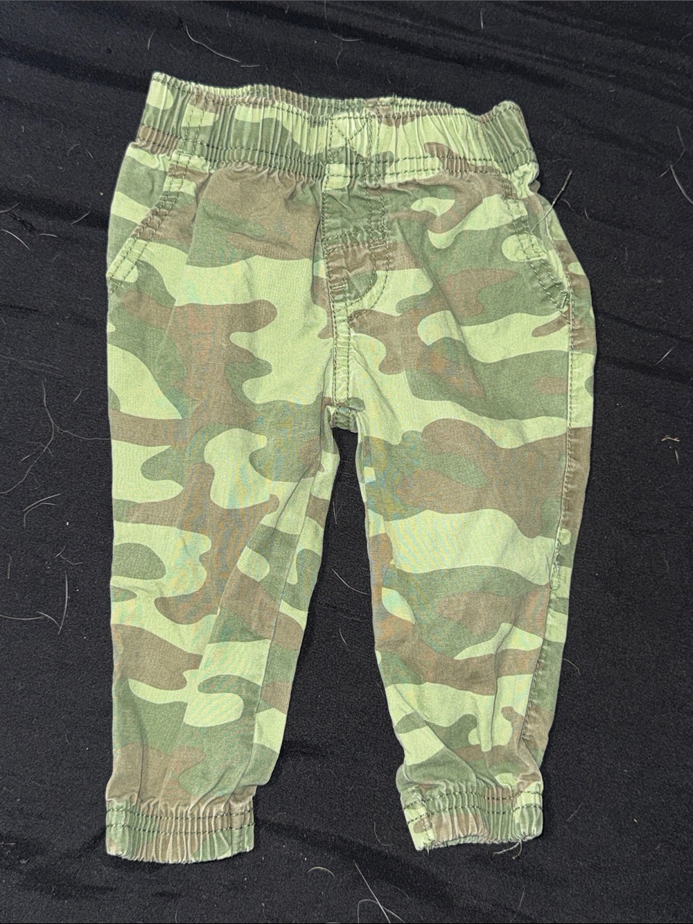 Kids Camouflage Jogger Pants - Green Camo